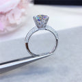 Pave Basket Solitaire Engagement Ring