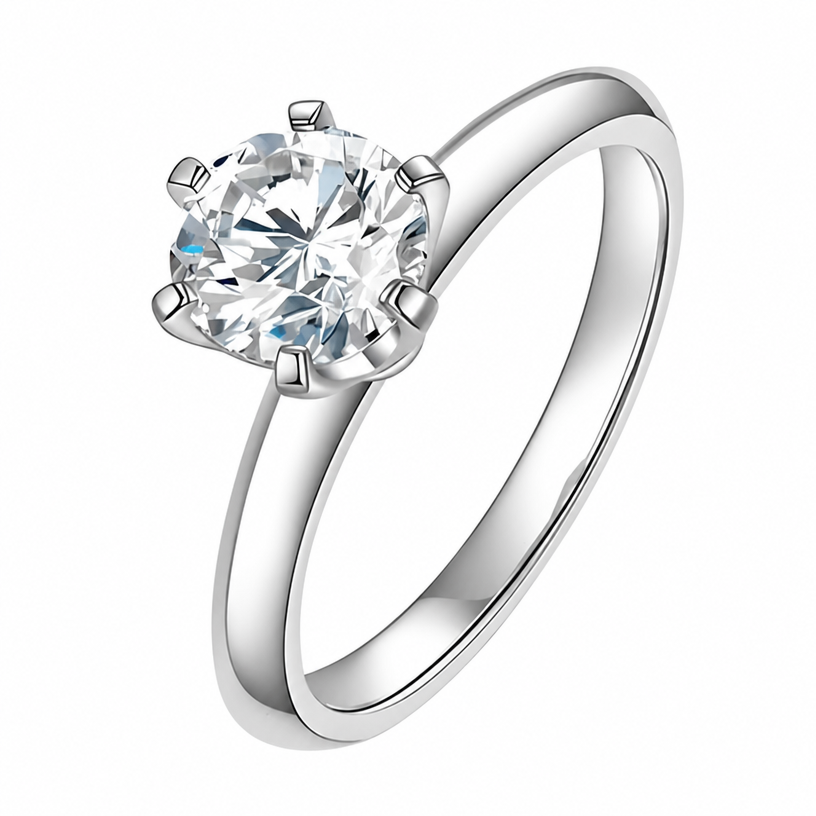 Classic Six Prong Solitaire Ring