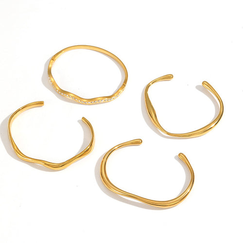 Geometric Open Bangle