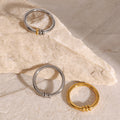 Two-Tone Minimalist Bangle