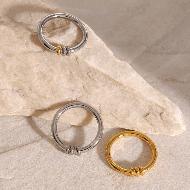 Two-Tone Minimalist Bangle