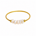 Pearl Cluster Ring - 18K Gold Plated
