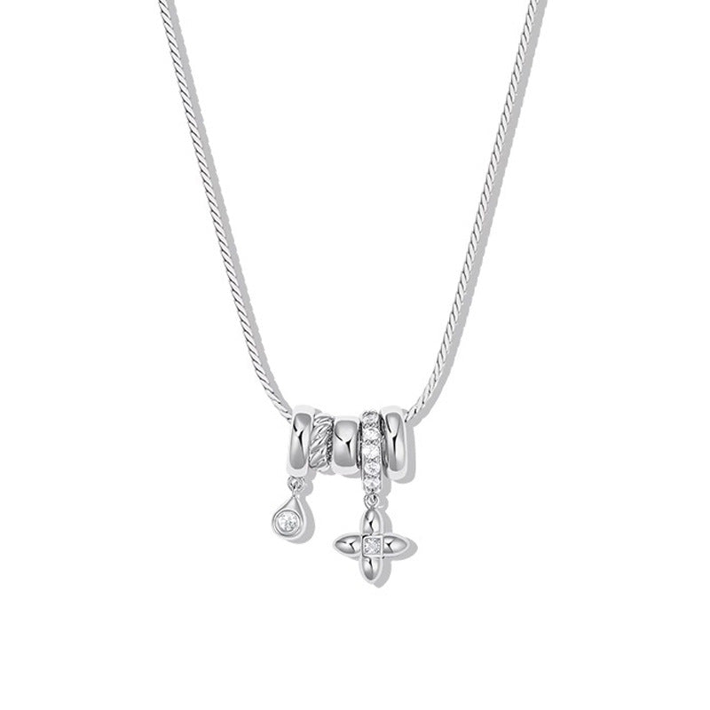 Snake Chain Charm Necklace