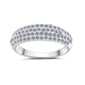 Pave Diamond Half Band Ring