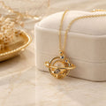 Planet Saturn Pendant Necklace