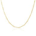 Modern Gold Bar Link Necklace
