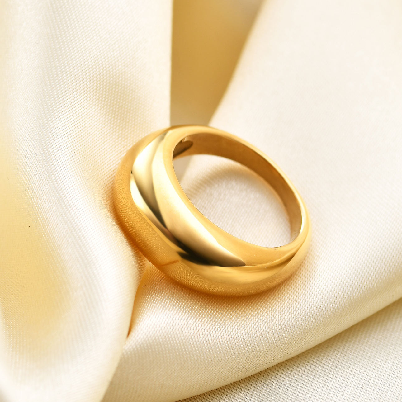 Chunky Gold Dome Ring