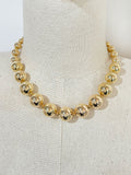 Graduated Gold Bead Necklace
