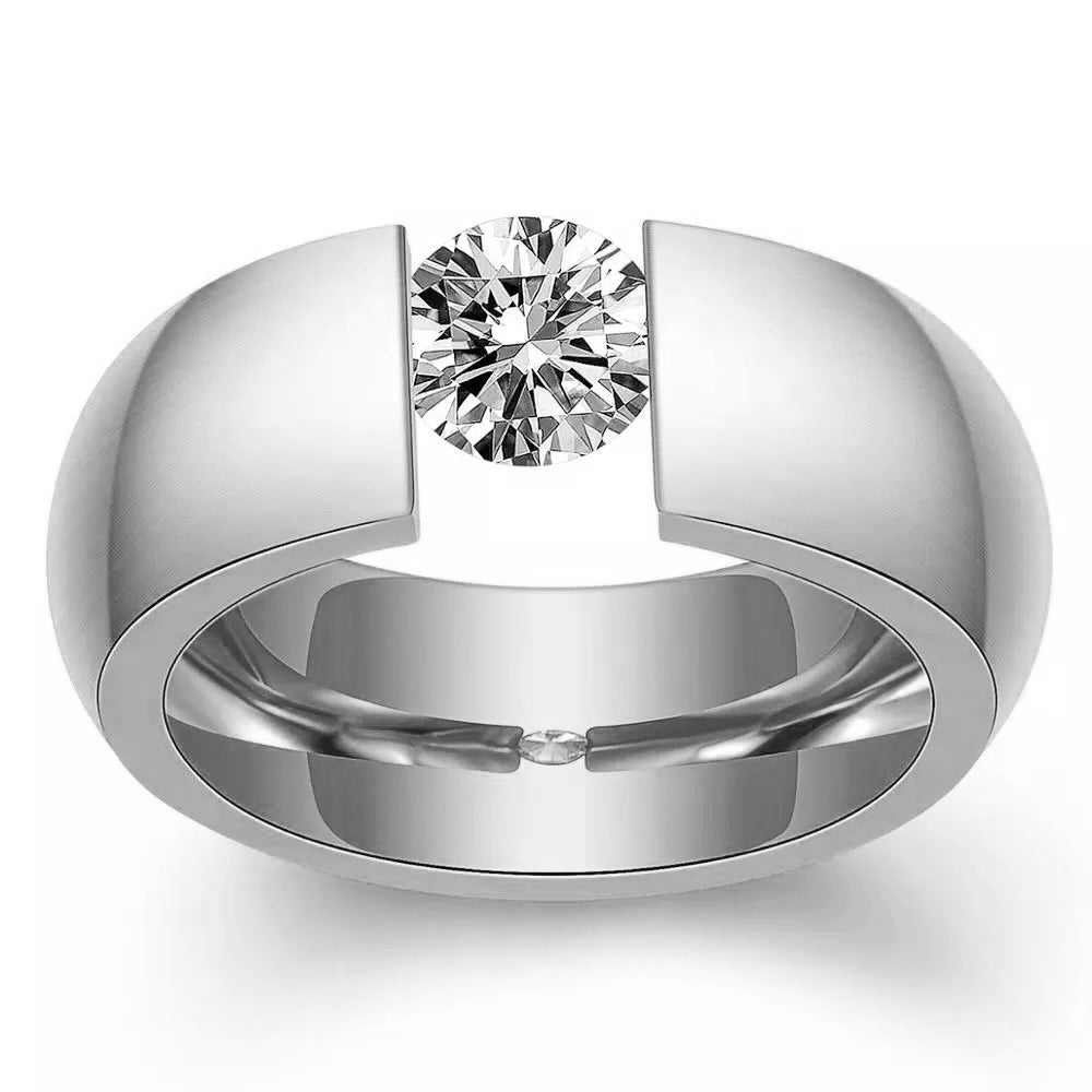 Tension Setting Solitaire Ring