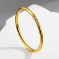 Three Stone Bar Stacking Ring