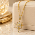 Pave Starburst Pendant Necklace