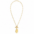 Layered Paperclip Chain Necklace