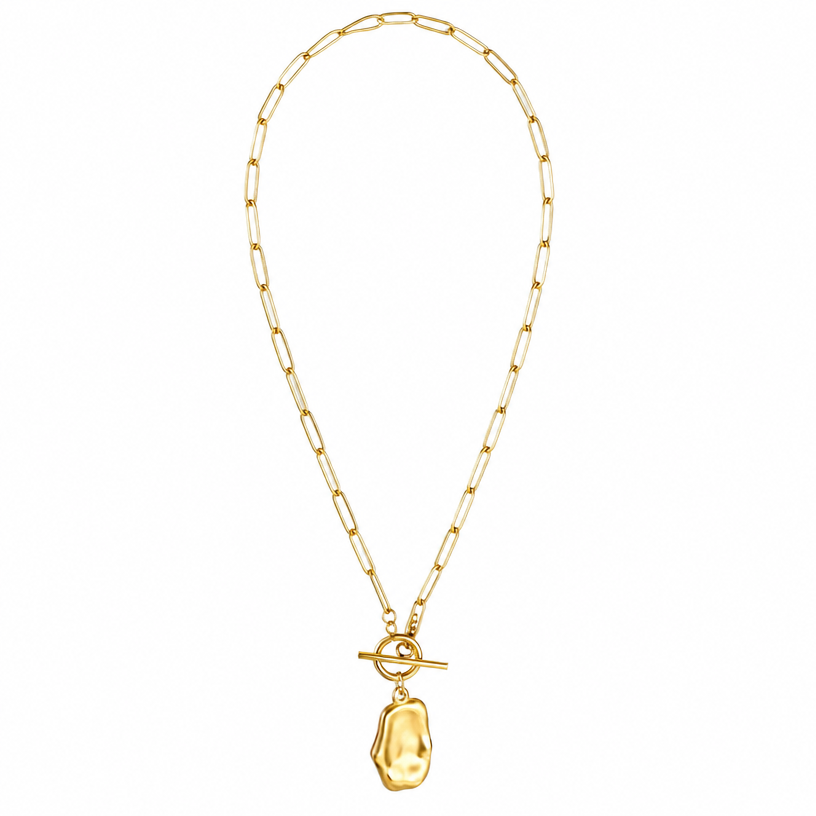 Layered Paperclip Chain Necklace