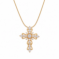 Vintage Filigree Cross Necklace