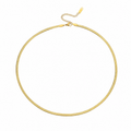 Gold Herringbone Chain Necklace